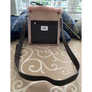 UGG AUSTRALIA PINK SUEDE CROSSBODY